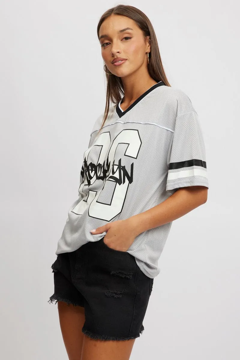 Grey Sport Tee Short Sleeve cycling outfit