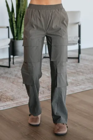 Adjustable drawstring Waylon Cargo Pants - Moss
