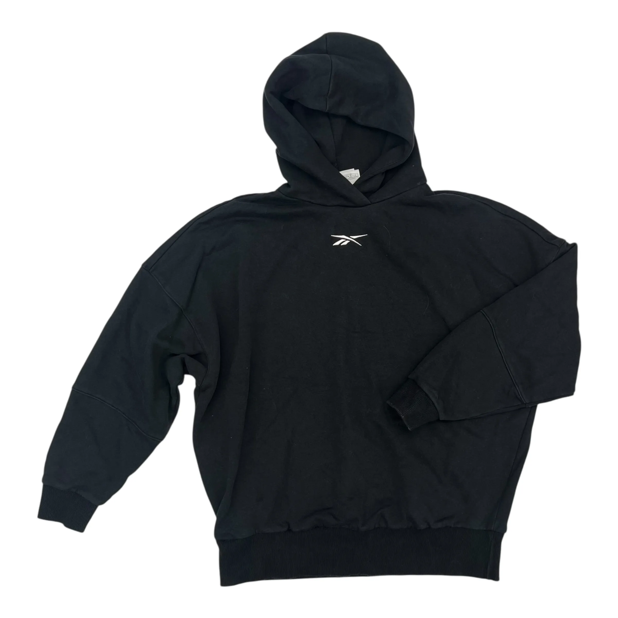 Functional Fit Spark Glow Athletic Sweatshirt Hoodie By Reebok In Black, Size:M