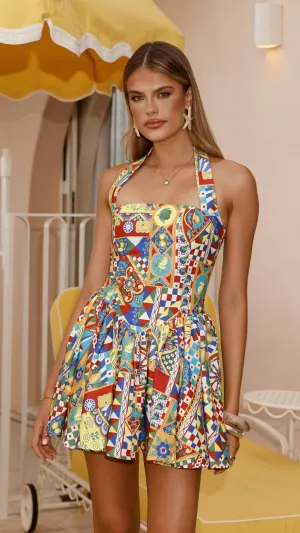 Winslow Mini Dress - Phaedra Print Chic short-length dress