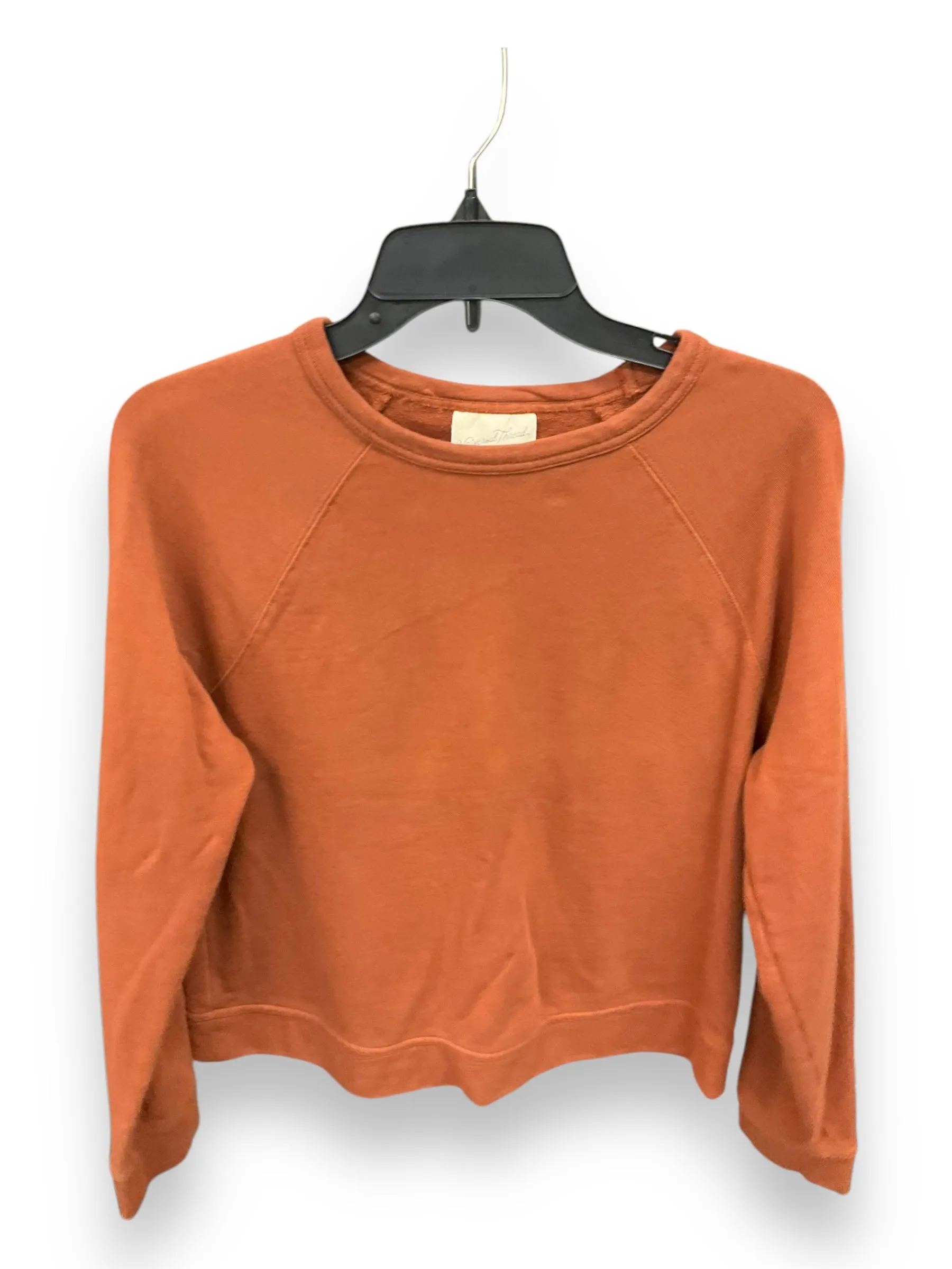 Sweatshirt Crewneck By Universal Thread In Orange, Size: M Soft Inner Lining