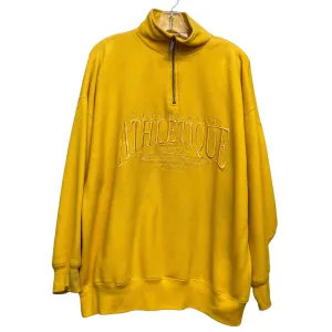 Shimmer Core Sweatshirt Collar By Express In Yellow, Size:M