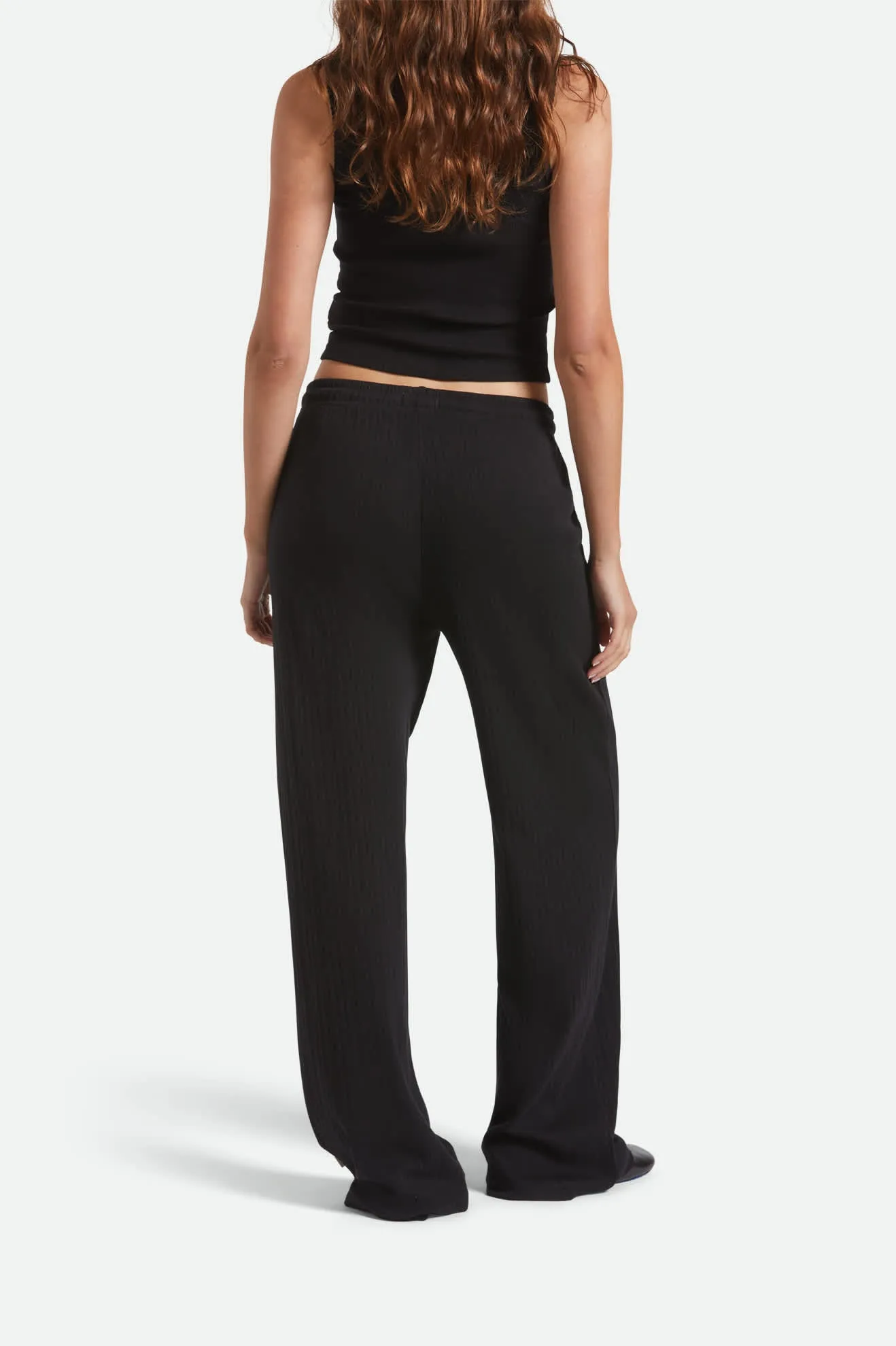 Pointelle Lounge Pant - Black Outdoor Ready
