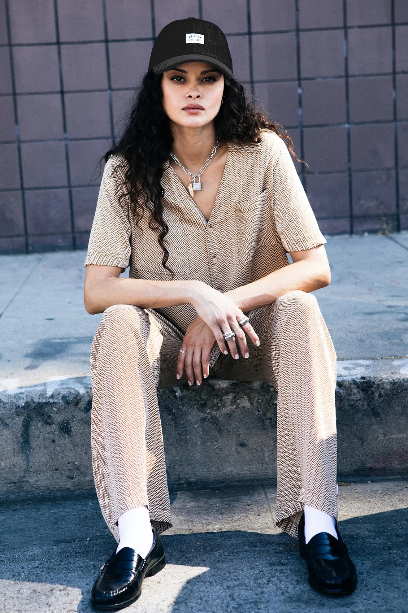 Hudson Lounge Pant - Washed Copper/Whitecap Sporty Comfort Fit Chic Design