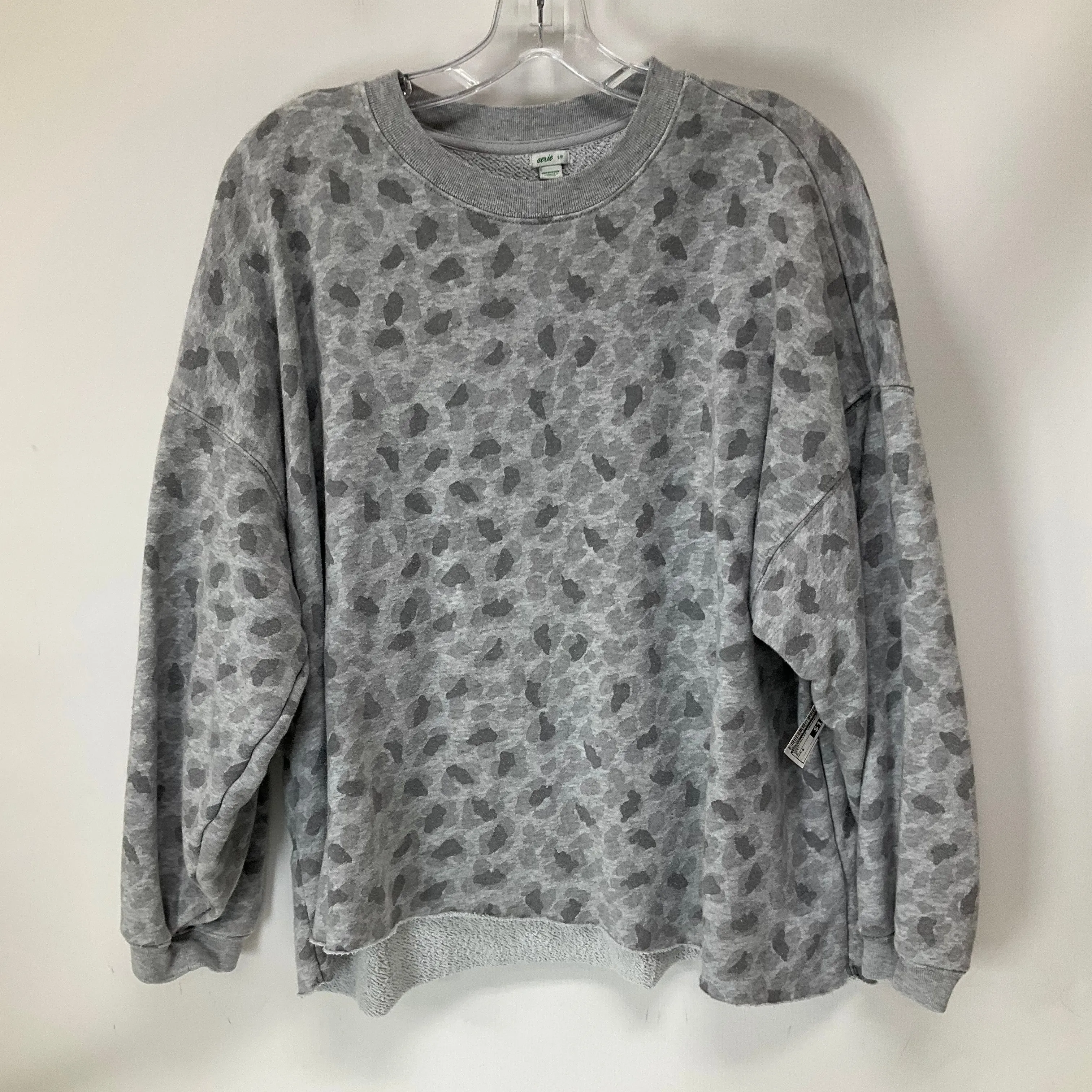 Seamless construction Sweatshirt Crewneck By Aerie In Grey, Size: S
