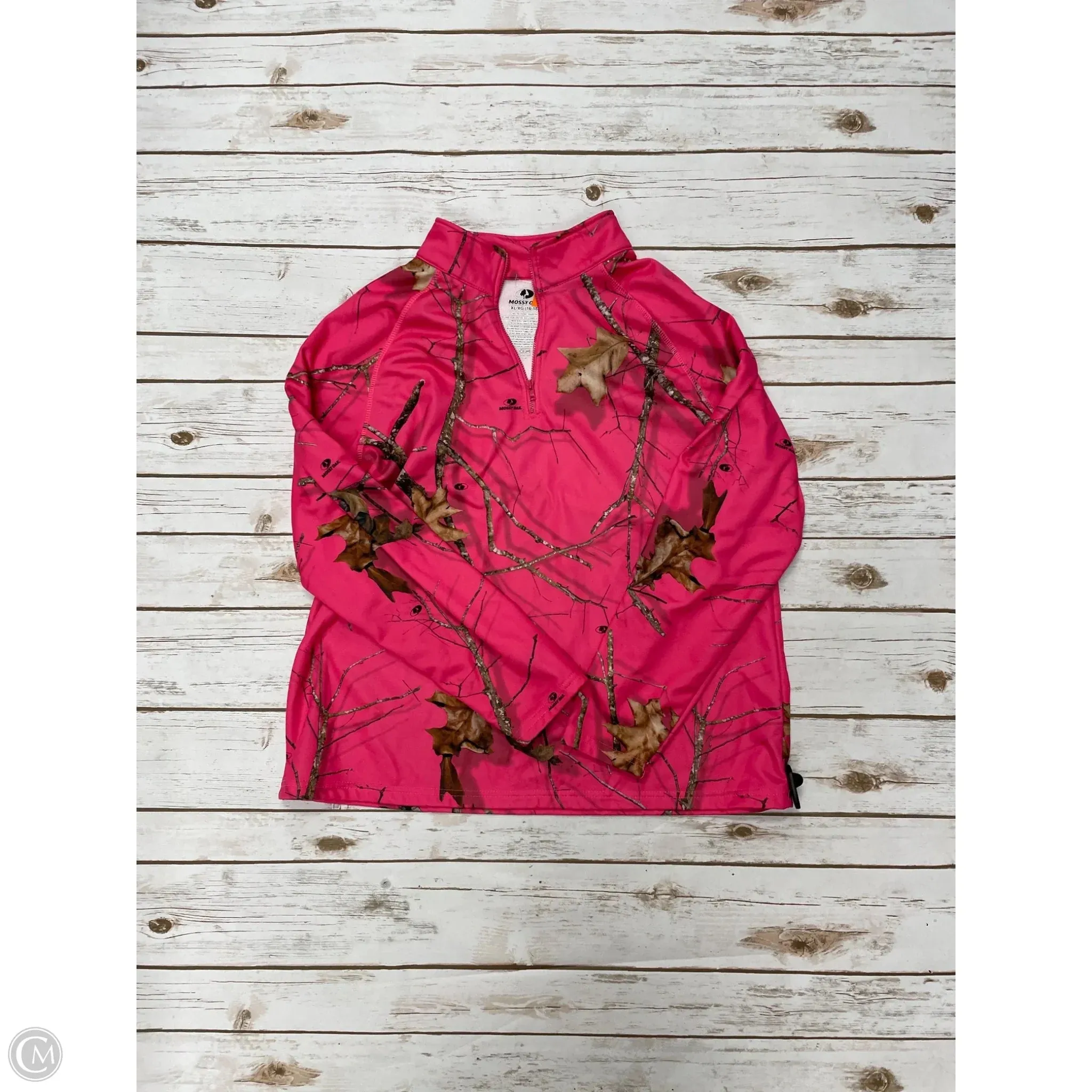 QuickDryMaterial Athletic Sweatshirt Collar By Cme In Camouflage Print, Size: Xl