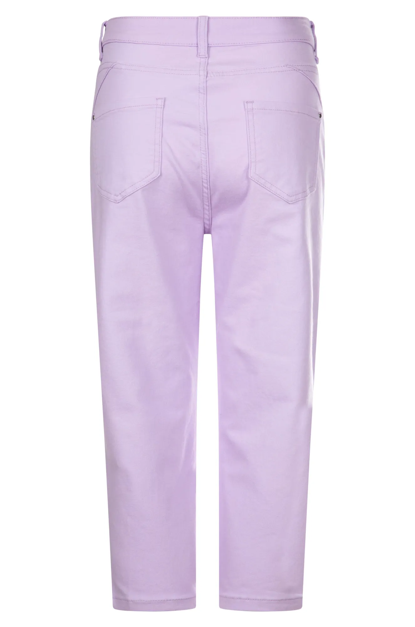 Relaxed Style Outdoor Enthusiast Evening Stroll Chill Outfit Stretch Cotton blend MId Calf Jeans | LILAC | 6923A1