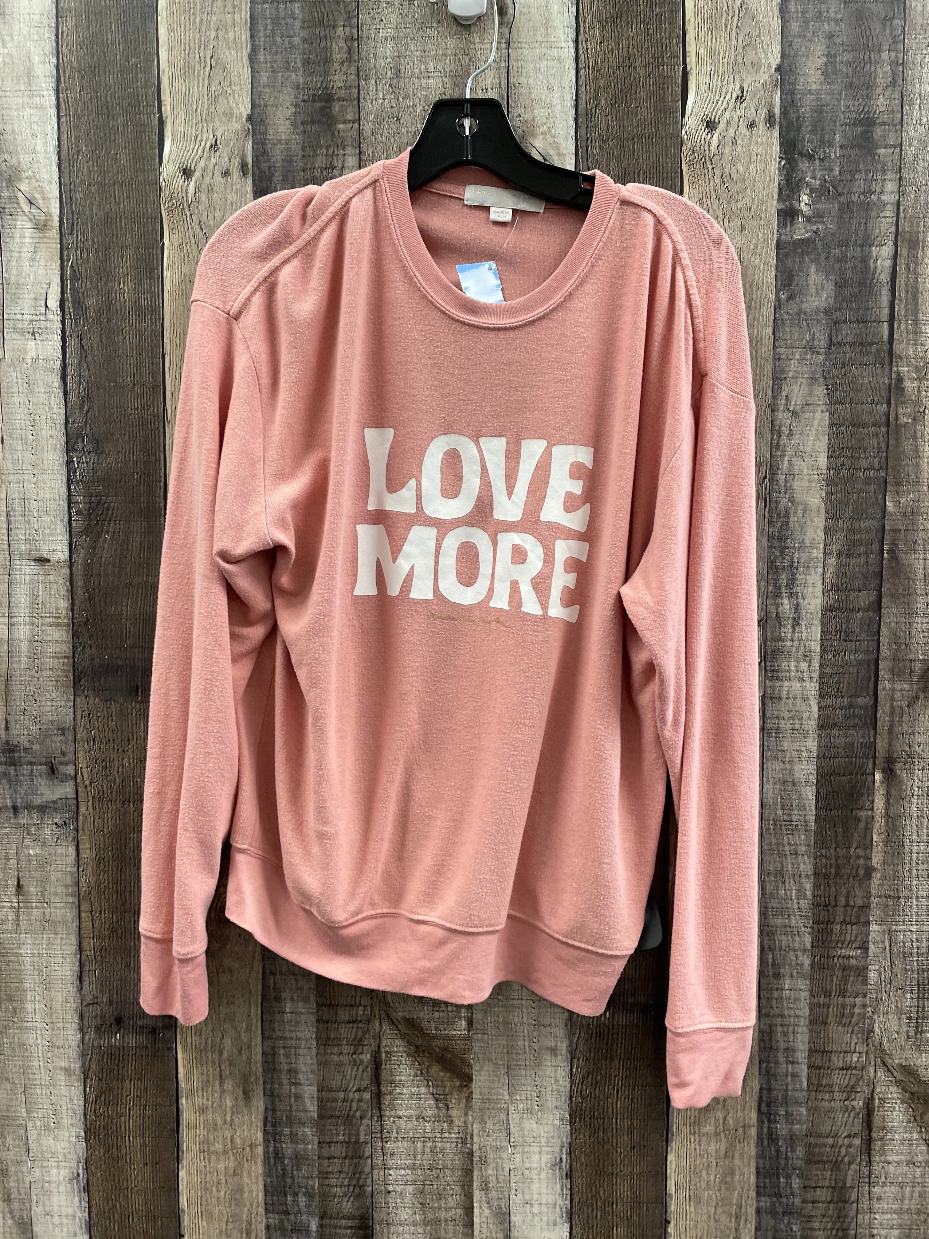 Wide Glow Night Charm Sweatshirt Crewneck By Spiritual Gangster In Mauve, Size: S