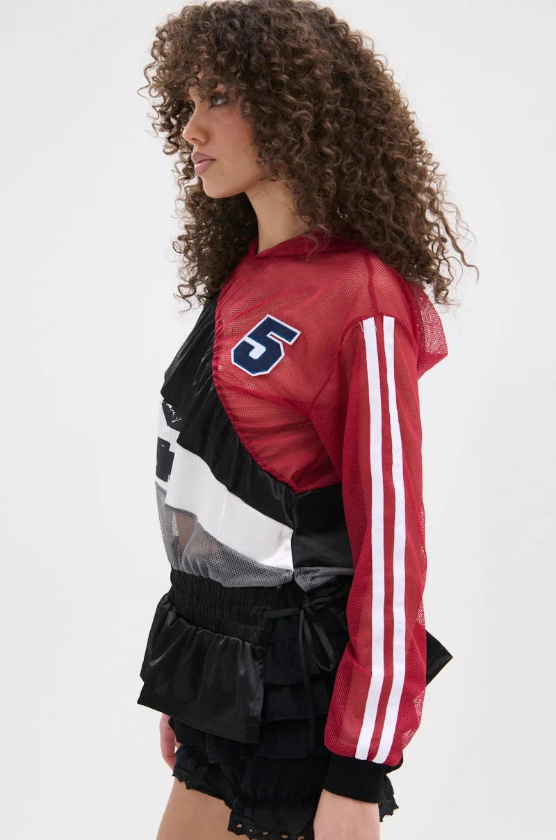 product gift worthy appeal tag accents INDECISIVE MULTICOLOR HOODIE