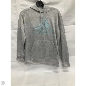 Athletic Sweatshirt Hoodie By Adidas In Grey, Size: M EcoFriendlyMaterial