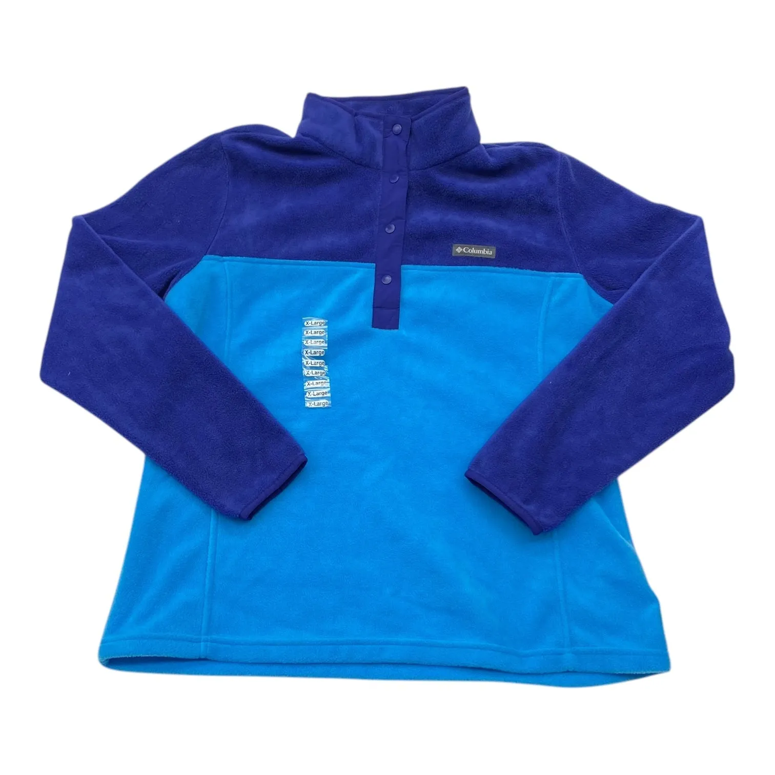 MultiPocketDesign Athletic Sweatshirt Collar By Columbia In Blue, Size:Xl