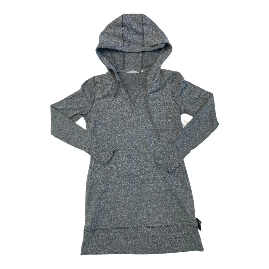 Fashion Design Athletic Sweatshirt Hoodie By Athleta In Grey, Size:Sp