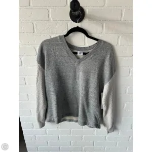 Sweatshirt Crewneck By Cabi In Cream & Grey, Size: L All-Day Fit