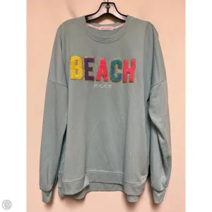 Sweatshirt Crewneck By Simply Southern In Blue, Size: Xl Seasonal Fashion AdjustableHemline