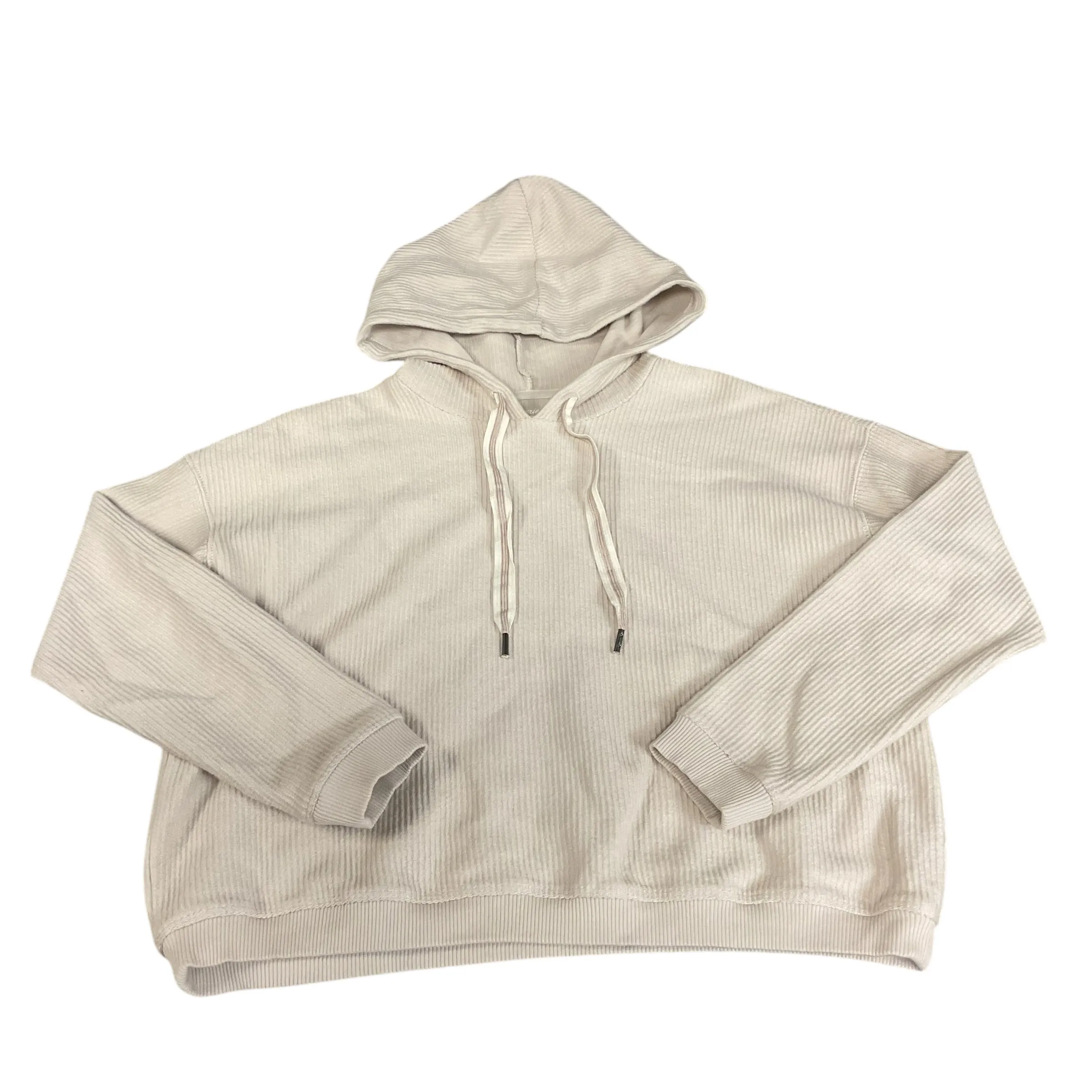 Relaxed trousers Sweatshirt Hoodie By Aerie In Cream, Size: S