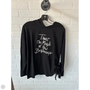 HighElasticity Sweatshirt Hoodie By Chicos In Black, Size: L