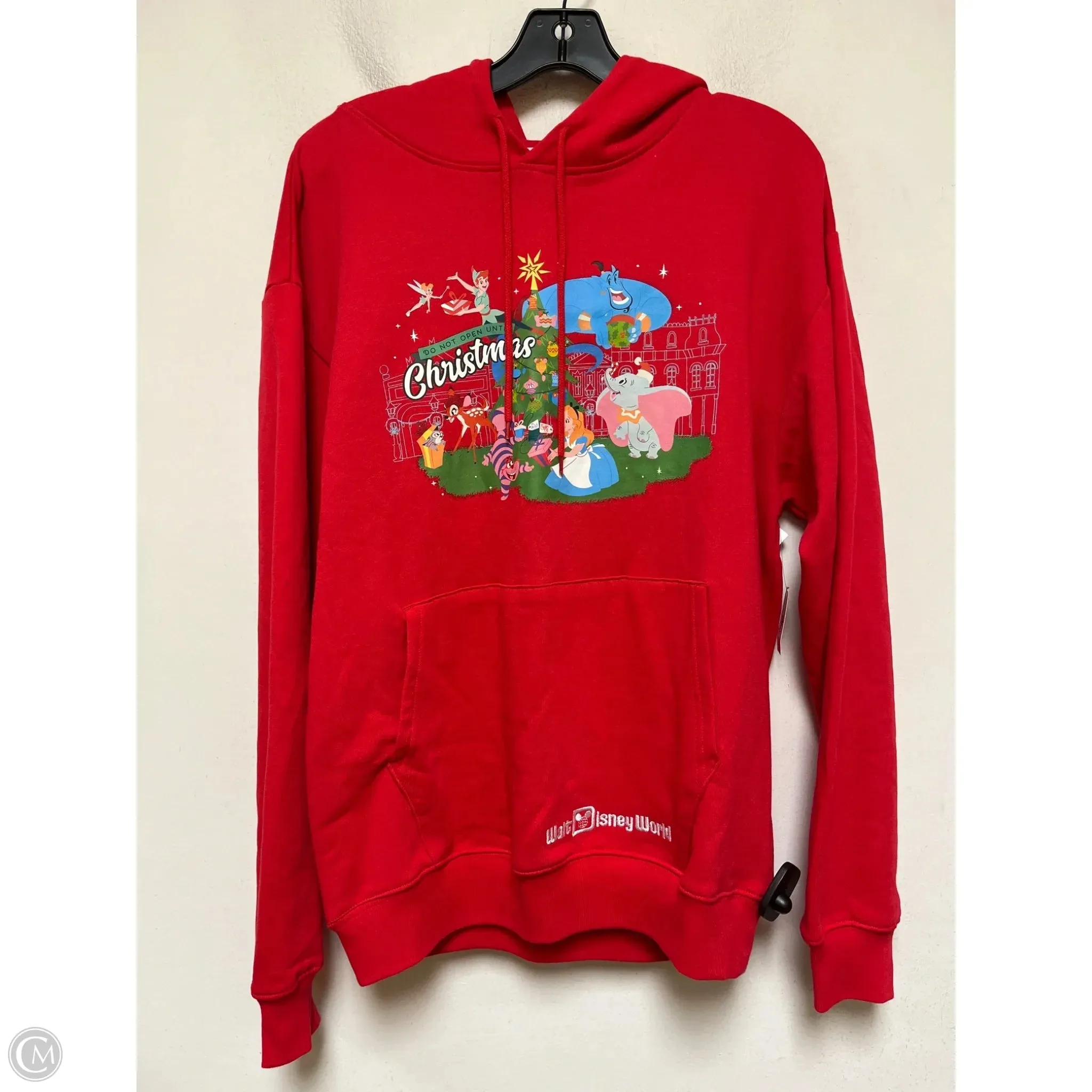 Sweatshirt Hoodie By Walt Disney In Red, Size: S Bonded Seam Technology Warm Sweater