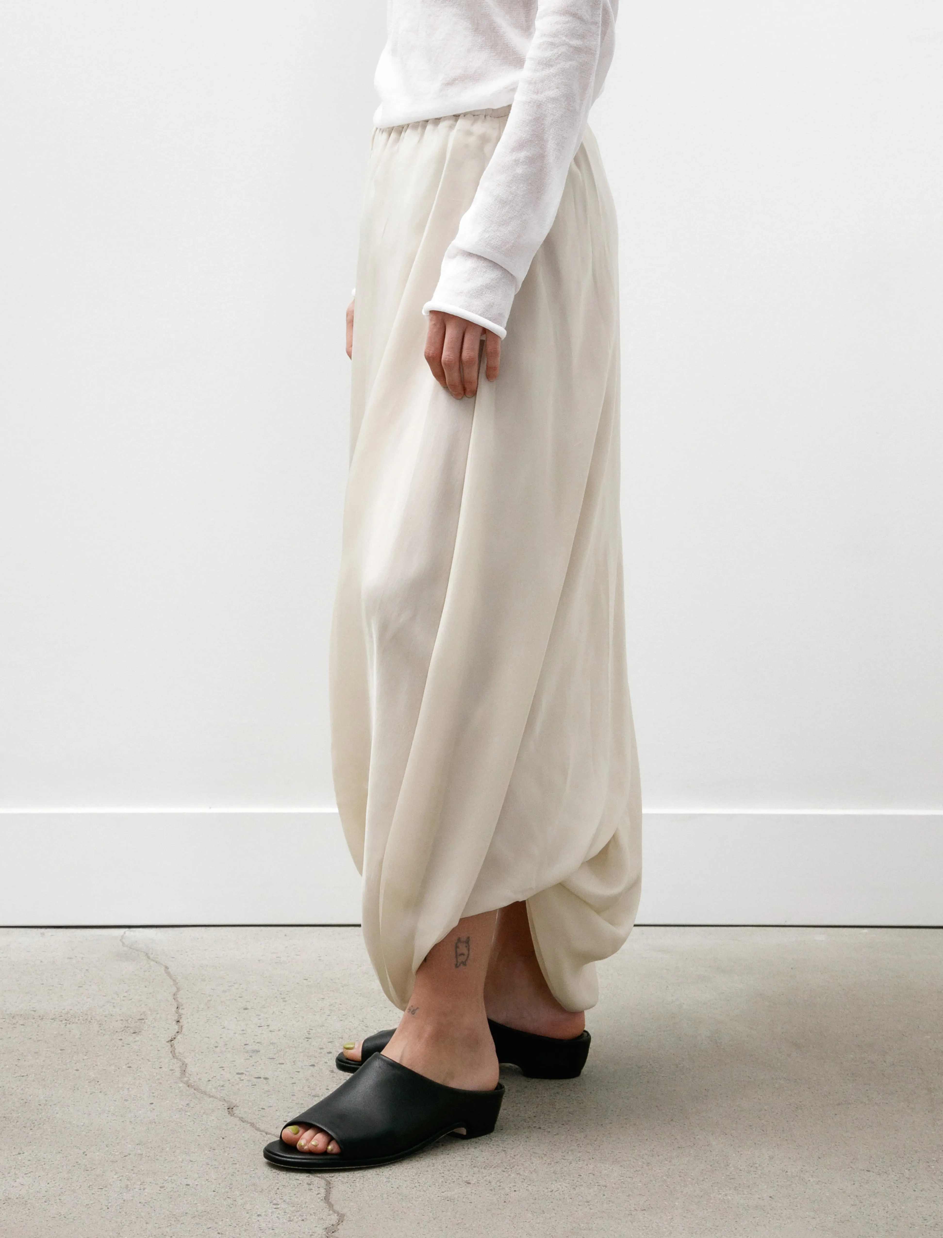 Balloon Skirt Ivory Airy Comfort