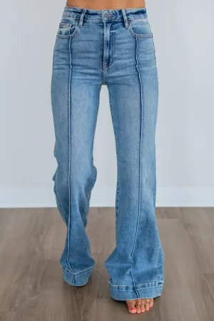 One For All Street Fashion Trend Setter Holiday Vibes Edgy Pattern Happi Hidden Jeans - Knockout