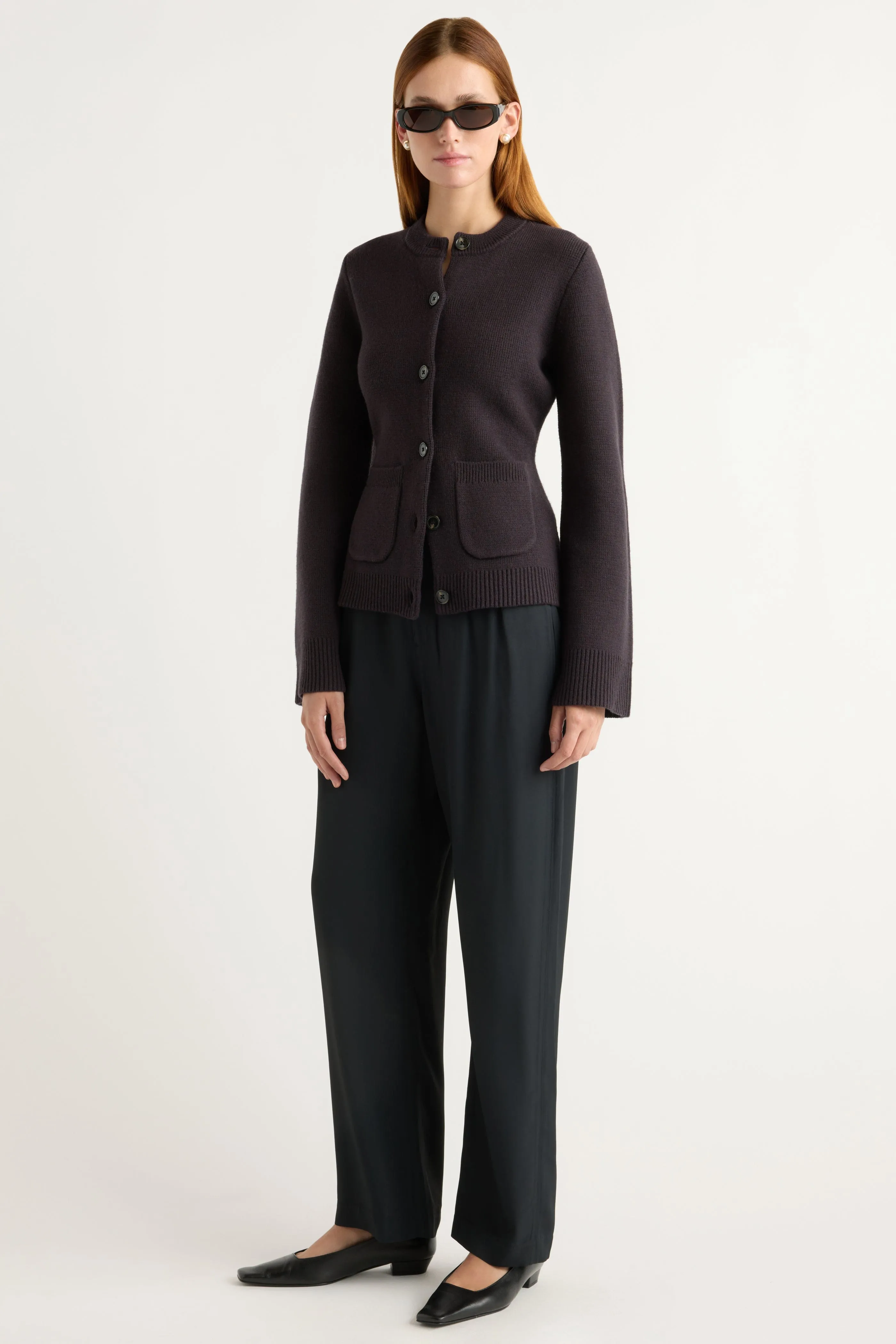 Eames Organic Cotton-Wool Cardigan Soft and Stylish