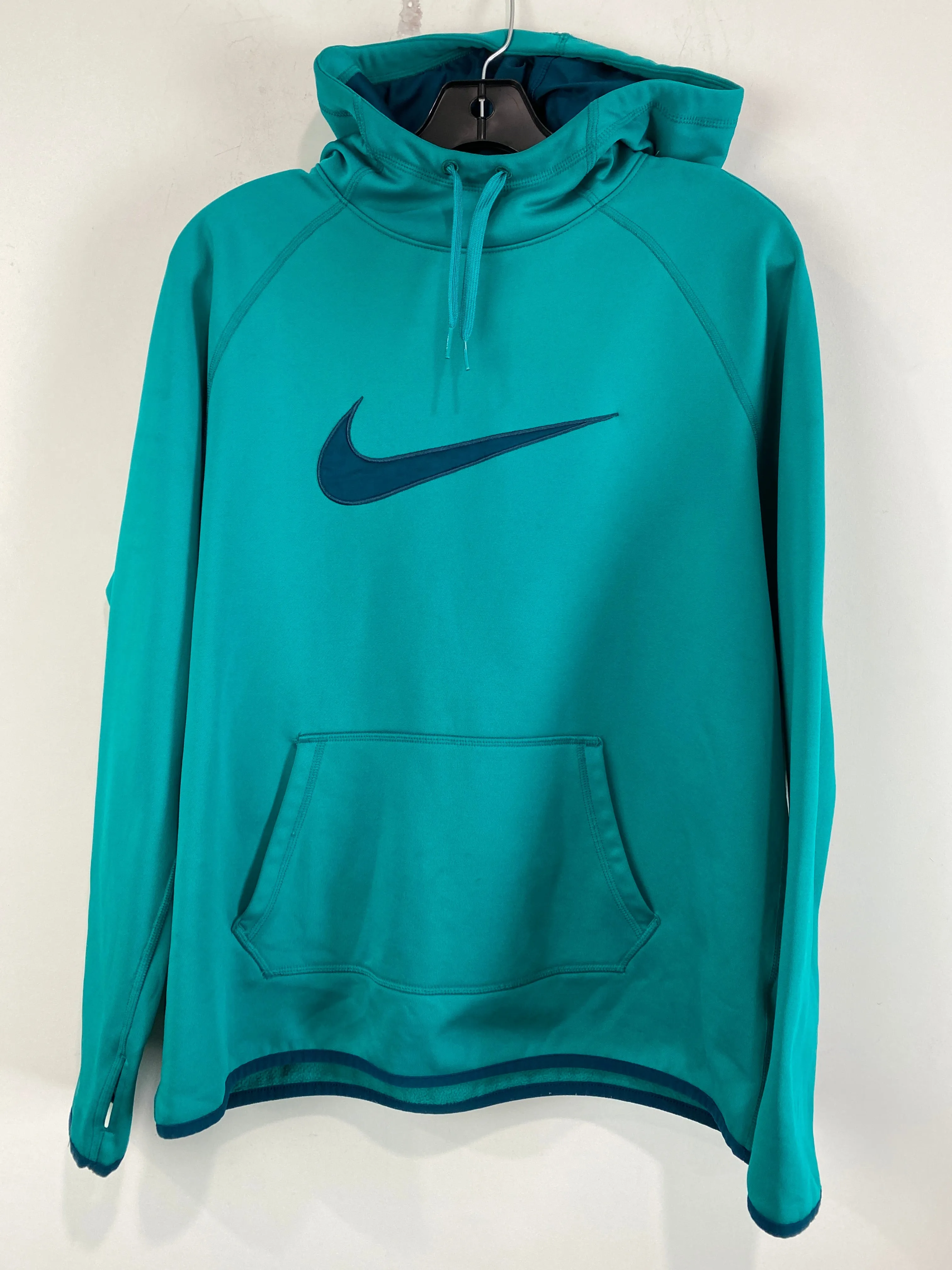 Surf Mood Athletic Sweatshirt Hoodie By Nike In Green, Size: L