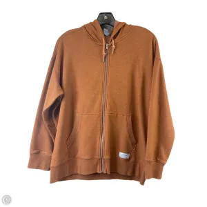 Sweatshirt Hoodie By Eddie Bauer In Brown, Size: Mp LightweightMaterial Magic Glow