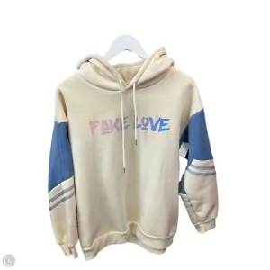 Low Care Sweatshirt Hoodie By Clothes Mentor In Yellow, Size: L
