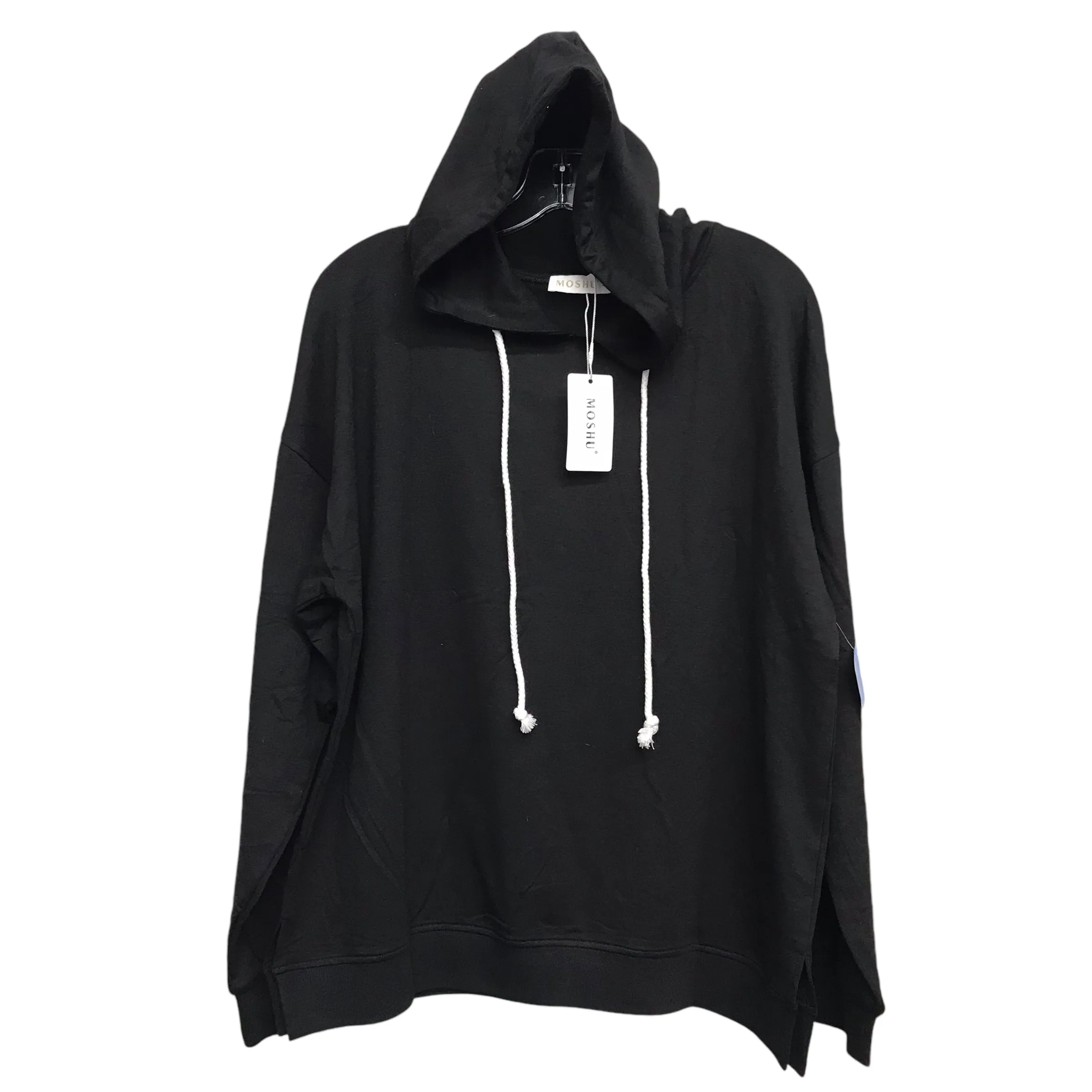 Beach Ease Flexible Fit Sweatshirt Hoodie By Moshu In Black, Size:L