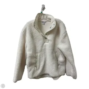 AdjustableHemline Sporty Look Athletic Sweatshirt Collar By Athleta In White, Size: M