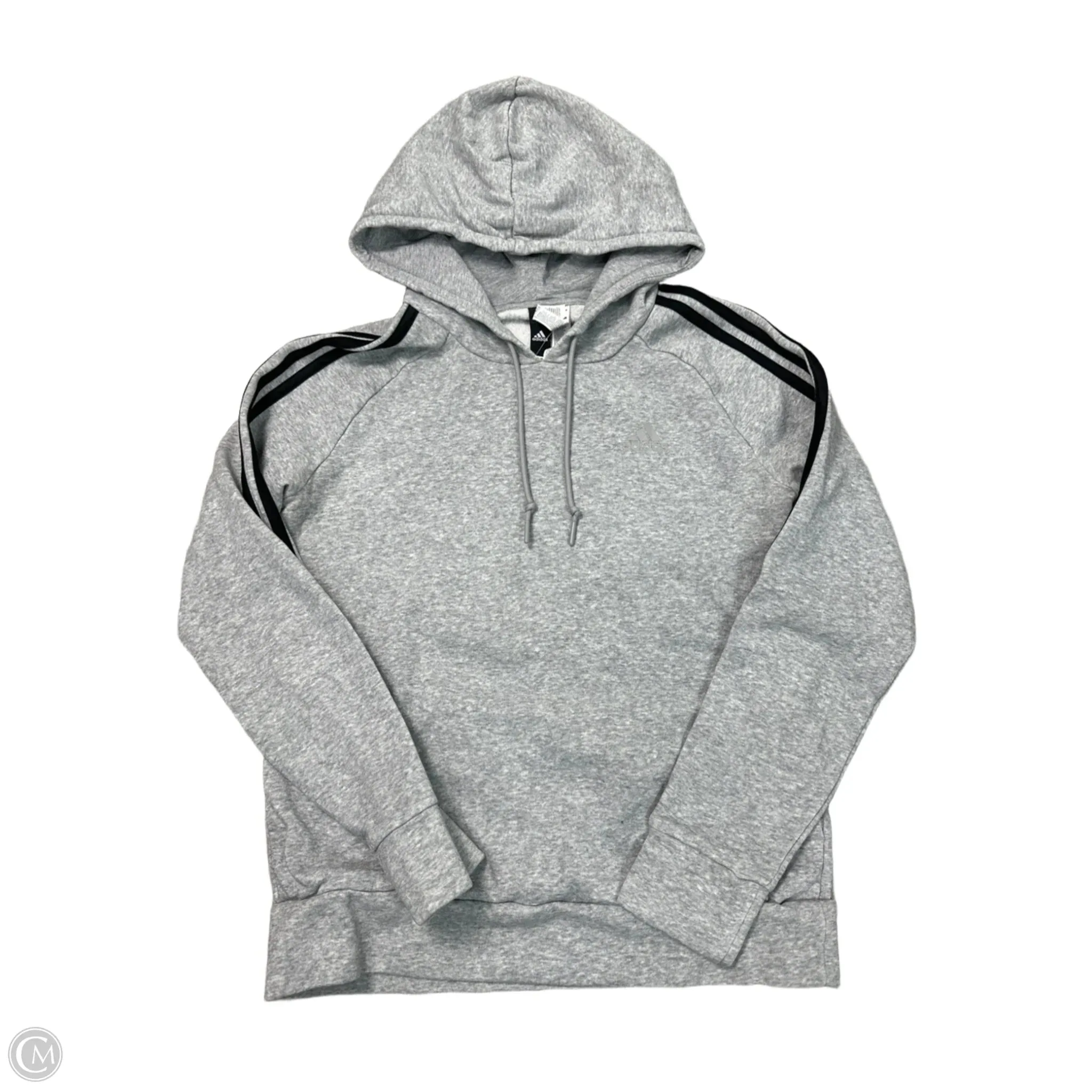 Athletic Sweatshirt Hoodie By Adidas In Grey, Size: M Joy Ease