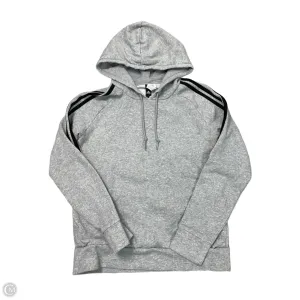 Athletic Sweatshirt Hoodie By Adidas In Grey, Size: M Joy Ease