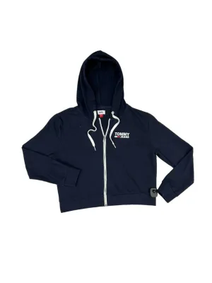 Matte Tone Navy Sweatshirt Hoodie Tommy Hilfiger, Size L