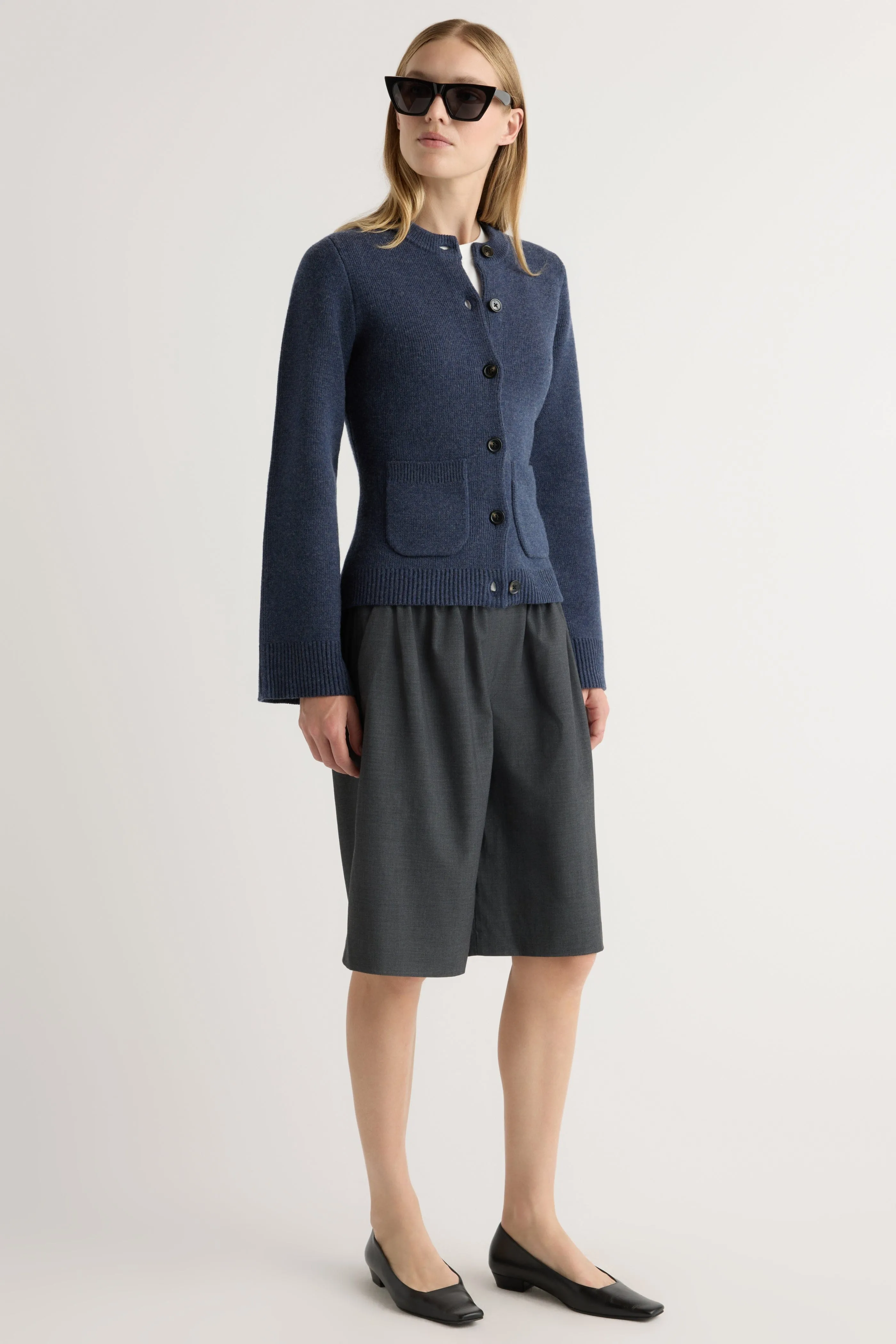 Eames Organic Cotton-Wool Cardigan Cozy Basics Trendy Winter