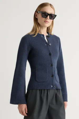 Eames Organic Cotton-Wool Cardigan Sophisticated Knit