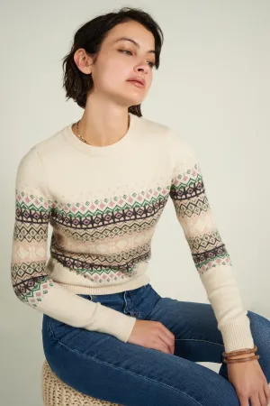 Chandail jacquard - FAVA1-X2 - (E-A8) - VENTE FINALE Comfy Style