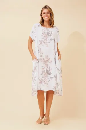 Stylish options BATISTA FLORAL LINEN DRESS