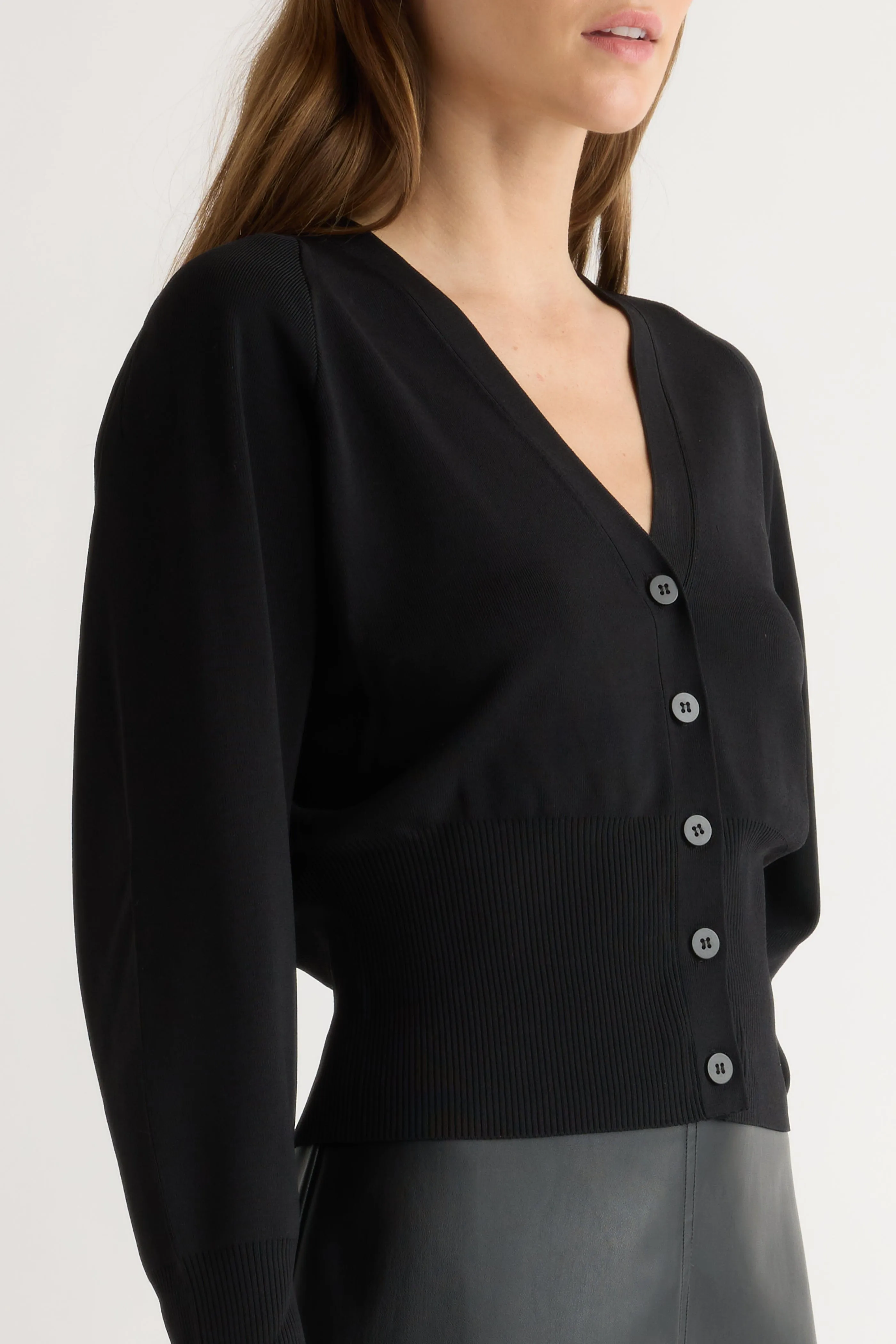 Cold Weather Look Relaxed Wearable Carson Button-Front Cardigan