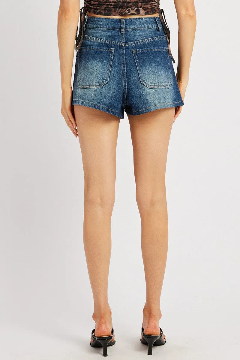 Denim Skort Skirt Low Rise Performance Wear Fashion Week Ready