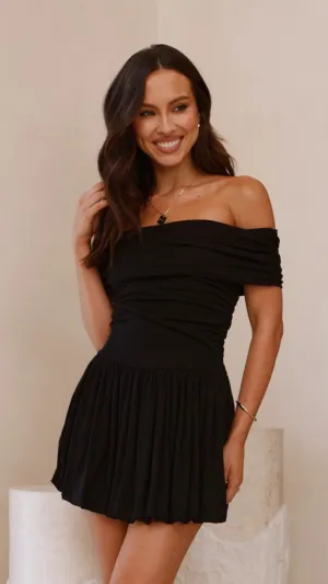 Manalla Mini Dress - Black Flattering Design Look