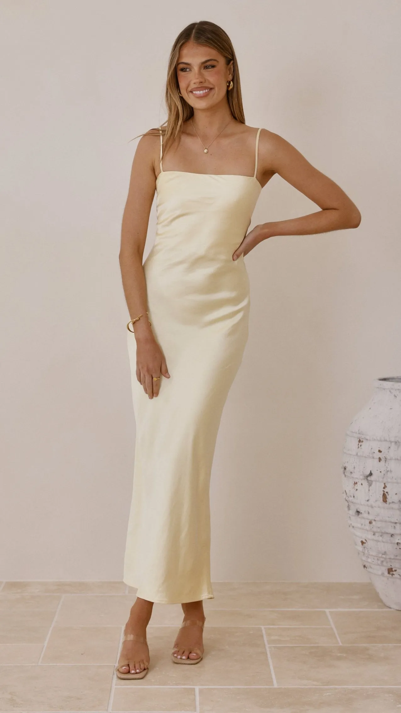 Keira Maxi Dress - Yellow Blue Bay