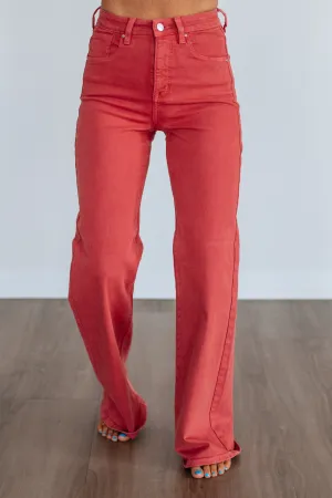 Common look Fresh Tone Kenna Risen Jeans - Brick