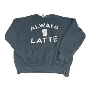 Push Edge Sweatshirt Crewneck By Gildan In Blue, Size: M