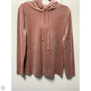 Comfortable Sleep GridTexture Sweatshirt Hoodie By Loft In Pink, Size: M