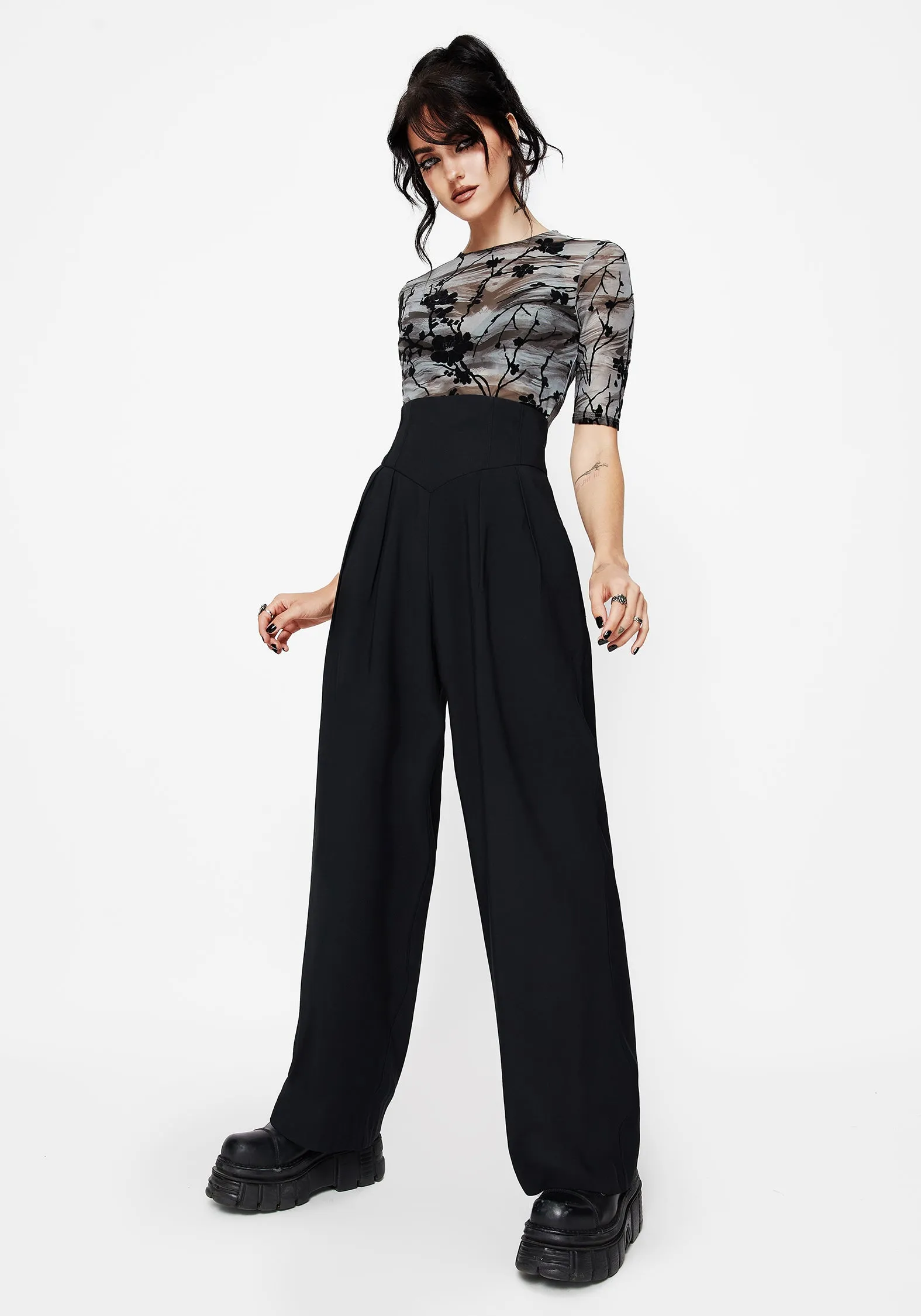 Brenna Corset High Waist Wide Leg Trouser Eco Friendly Material