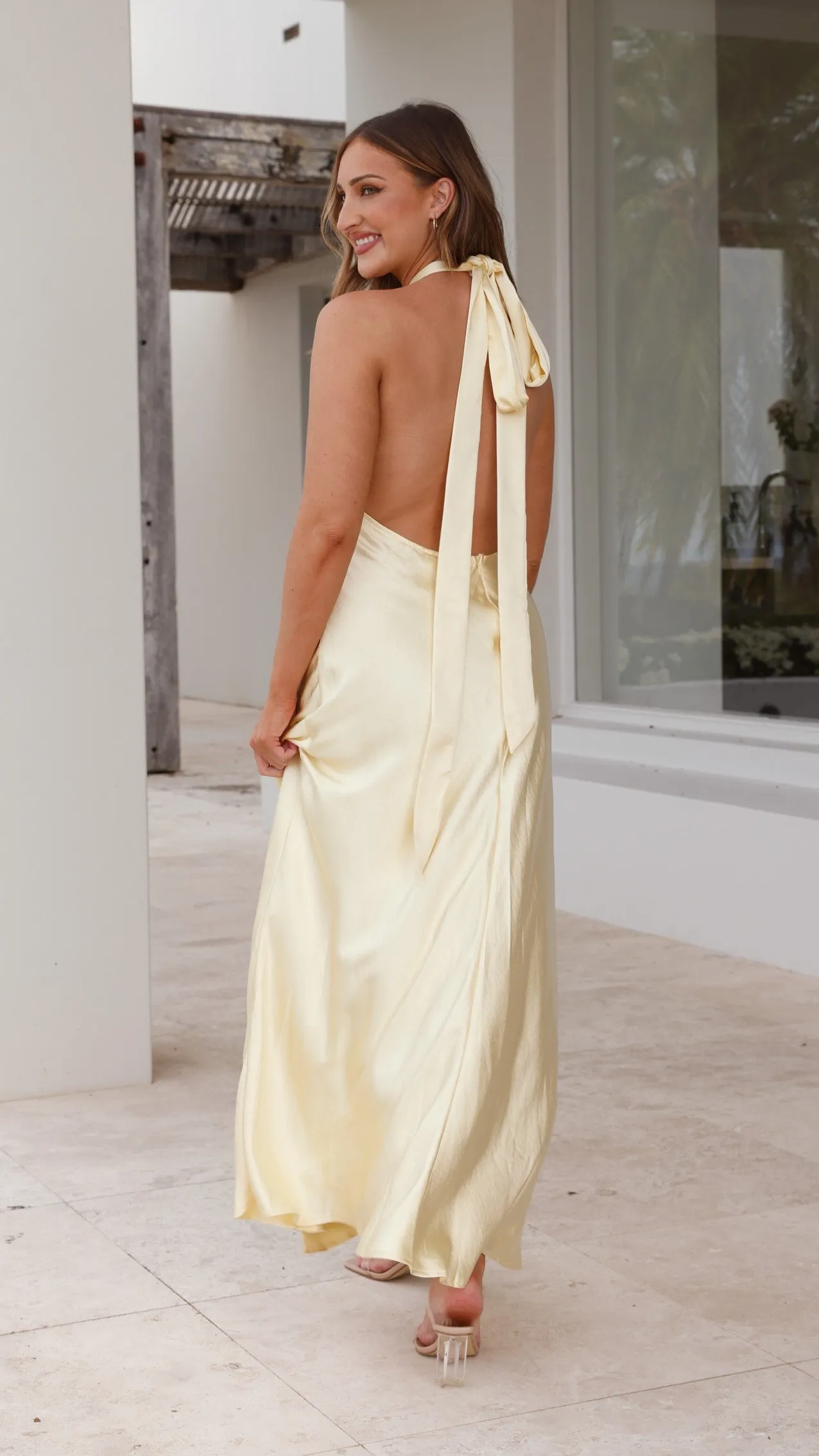 Amalia Maxi Dress - Yellow Desert Air Soft Move