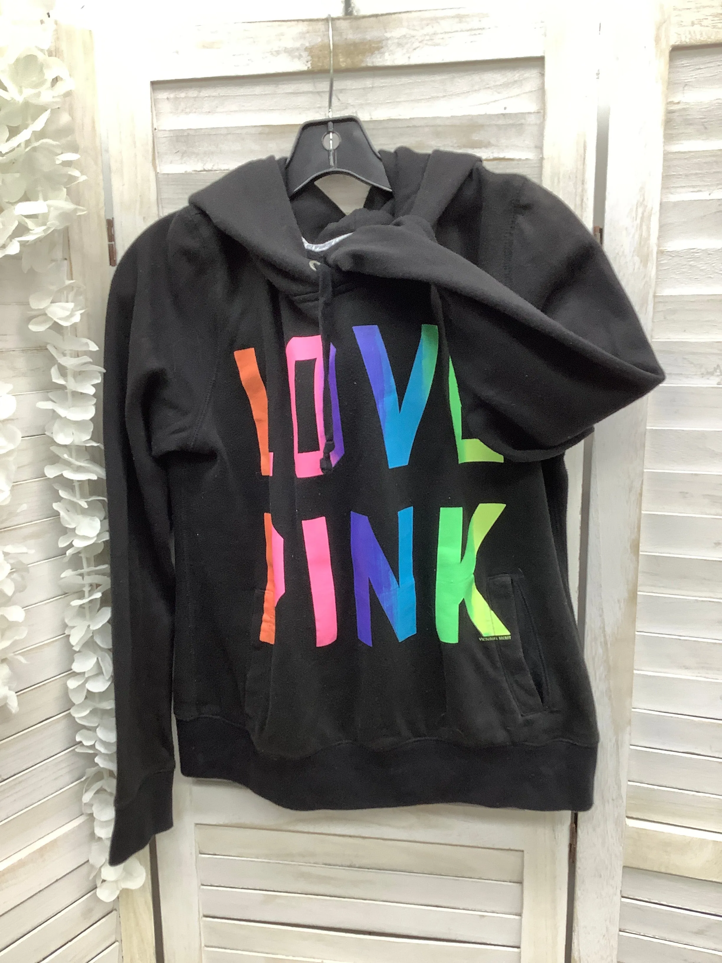Warm Coat Sweatshirt Hoodie By Pink  Size: M