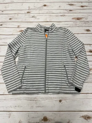 Sweatshirt Collar By Jones New York In Grey, Size: Xl Convertible Style