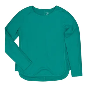 Fantasy Mood DoubleLayered Collar Athletic Sweatshirt Crewneck By Exertek In Teal, Size:M