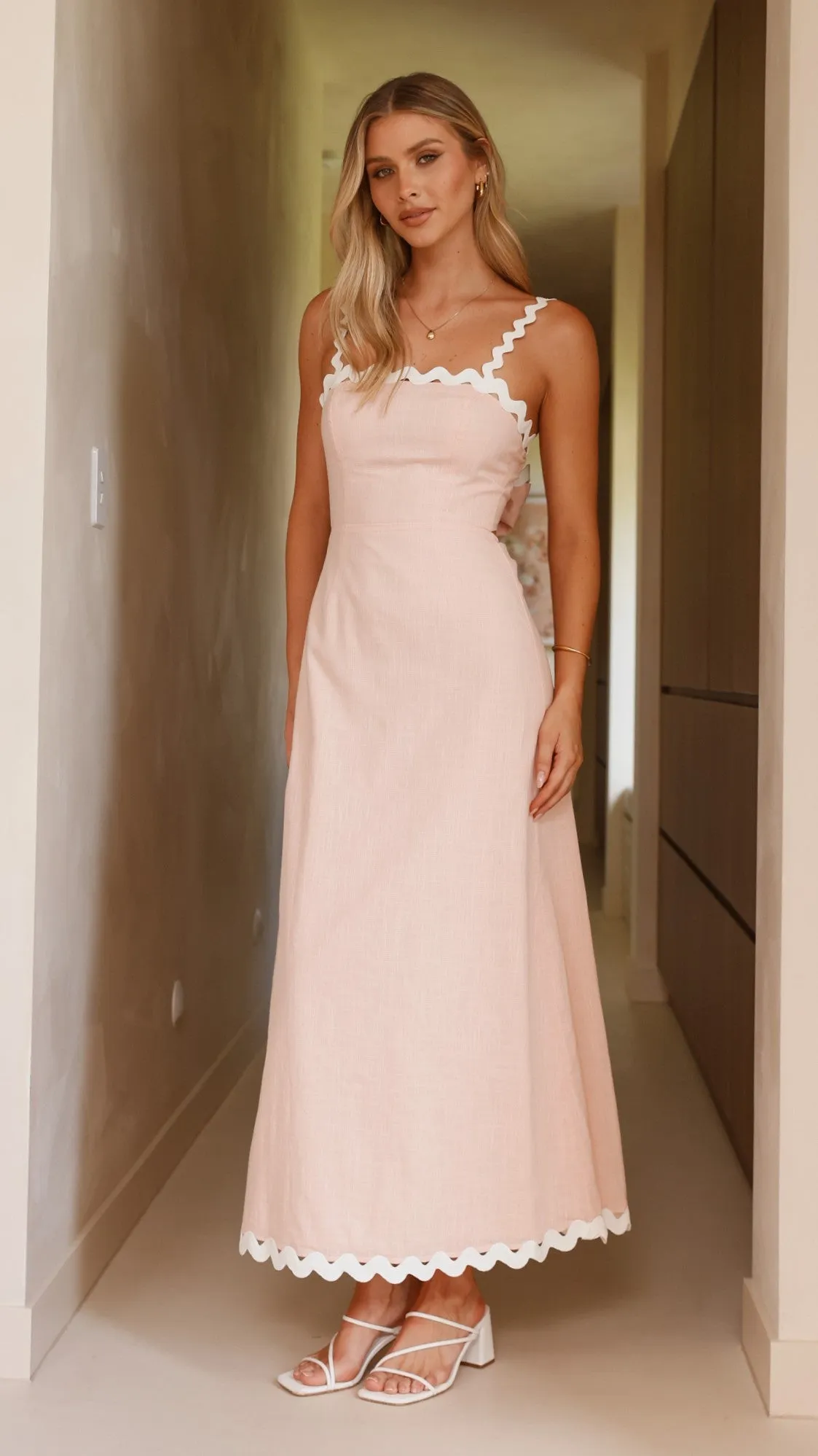 Fiora Maxi Dress - Pink Iron Gate