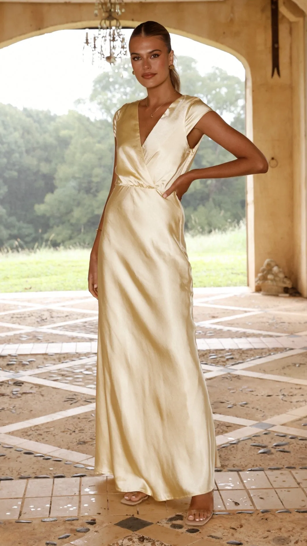 Dye Glow Selma Maxi Dress - Yellow